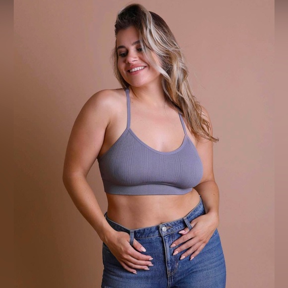 Plus Size Racerback Bralette - Picture 1 of 2